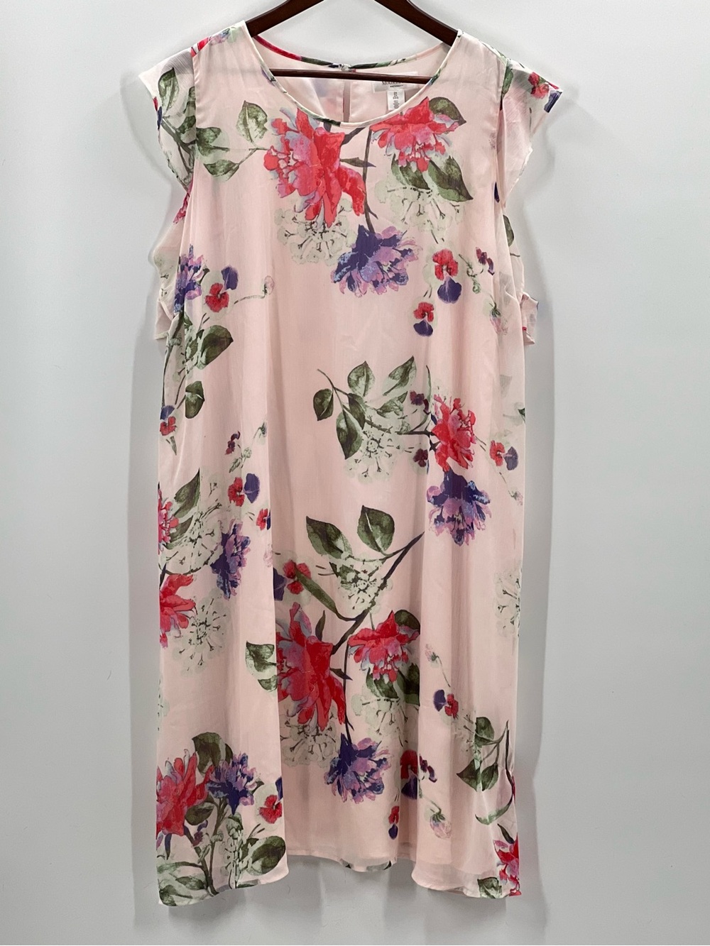197 Motherhood Pink Floral Sleeveless Casual Dress